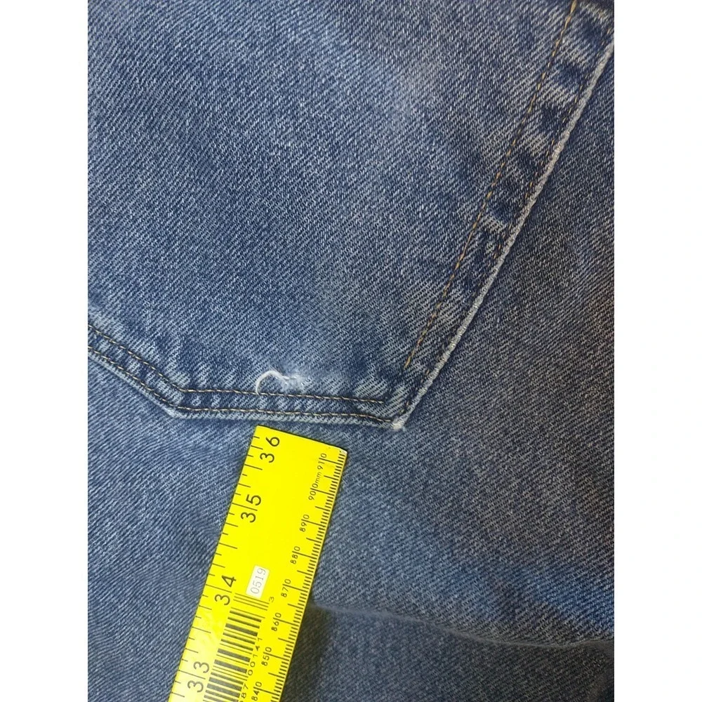 Mens Medium Wash Straight Leg Denim Jeans 100% Cotton 32x31 976T1DR